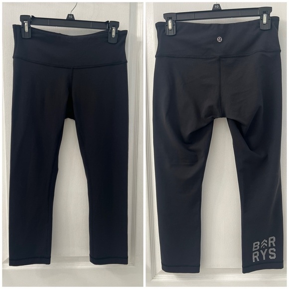 Lululemon Barrys Women’s Crop Black Leggings (Size 6) - Picture 1 of 11